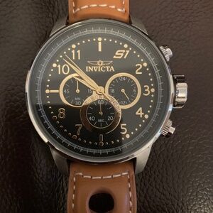 Watch Invicta S1 Rally 48MM Quartz Chrono leather strap